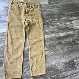 Levis Corduroy‎ Pants Men's 32 X 29 Actual Mid Rise Straight Low Pro
